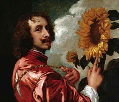 Self-Portrait with a Sunflower Anthony van Dyck